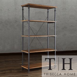Tribecca Home Myra Vintage Industrial Modern Rustic 40 inch Bookcase