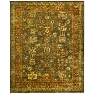 Safavieh Hand knotted Oushak Brown/ Rust Wool Rug (6 X 9)