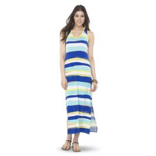 AMBAR Womens Maxi Dress   Blue Stripe XS