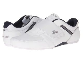Lacoste Diluer Strap PUO Mens Slip on Shoes (White)