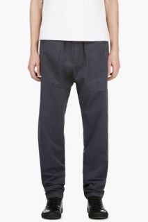 Silent By Damir Doma Grey Sueded Cotton Lounge Pants