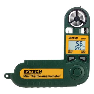 Extech Mini Thermo Anemometer + Humidity Meter, Model 45158