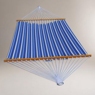 Blue Multi Stripe 2 Person 13 Fabric Hammock   World Market