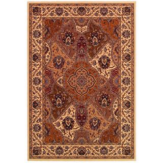 Himalaya Samsara Antique Cream Area Rug (53 X 76) (CreamSecondary colors Beige/ camel/ caramel/ deep sage/ ivory/ onyx/ red/ tealPattern FloralTip We recommend the use of a non skid pad to keep the rug in place on smooth surfaces.All rug sizes are appr