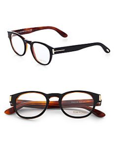 Tom Ford Eyewear Round Eyeglasses   Black