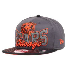Chicago Bears New Era NFL Graphite Out and Up 9FIFTY Snapback Cap