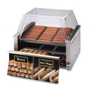 Star Manufacturing Hot Dog Grill, Super Turn Rollers, 30 Hot Dog & 32 Bun, Export