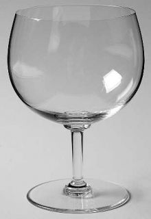 Unknown Crystal Unk9232 Water Goblet   Bubble Shape Bowl, Smooth Stem, Clear