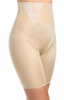 Flexees 2042 Vintage Chic High Waisted Thigh Slimmer with Lace