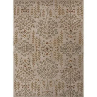 Hand tufted Transitional Gold/ Yellow Wool Rug (36 X 56)