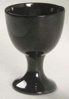 Fitz & Floyd Total Color Black (Round) China Goblet, Fine China Dinnerware   Bla