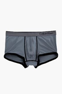 Calvin Klein Underwear Grey And Black Microfiber Low_rise Briefs