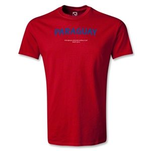 Euro 2012   Paraguay FIFA Beach World Cup 2013 T Shirt (Red)