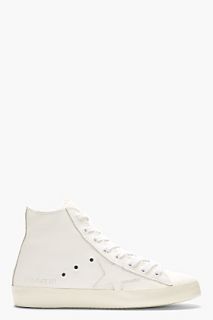 Golden Goose White Out Leather Limited Edition Francy Sneakers
