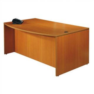 Offices To Go Bow Front Executive Desk Shell SL71   X Finish American Cherry
