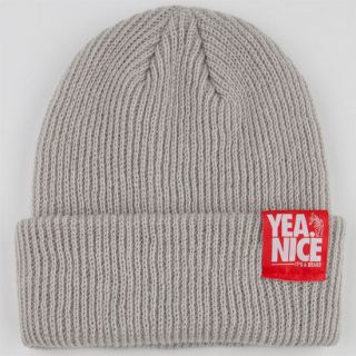 The Folded Beanie Grey One Size For Men 213704115