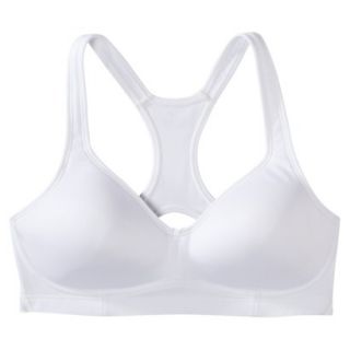 C9 by Champion Womens Medium Support Molded Cup Bra W/Mesh   White XS