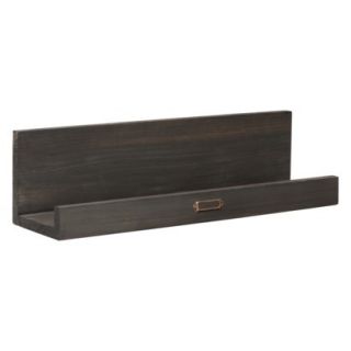 Wall Shelf BP Industries 22 Weathered Ledge with Label   Black