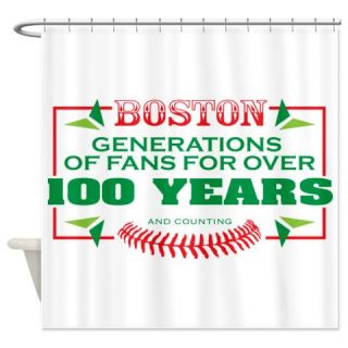  BOSTON Generations of Fans Shower Curtain  Use code FREECART at Checkout