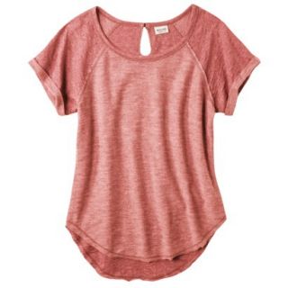 Mossimo Supply Co. Juniors Keyhole Raglan Top   Crushed Spice XS(1)