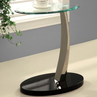 Modern Black and Brushed Chrome Plant Stand   317 892