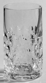 Peill Granada Flat Juice Glass   Vertical Clear Cut Design,Multi Sidestem
