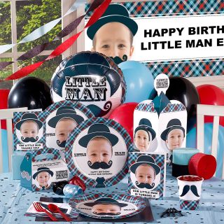 Little Man Mustache Personalized Party Theme