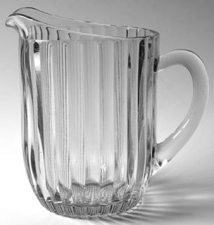 Jeannette National Clear 63 Ounce Pitcher   Clear,Pressed,Ribbed & Dot Design