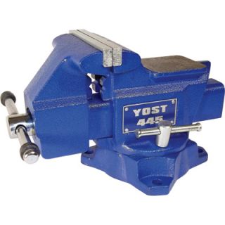 Yost Utility Bench Vise   4 1/2in. Jaw Width, Apprentice Series, Model# 445