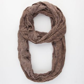 Lace Slub Infinity Scarf Taupe One Size For Women 238386413