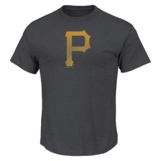 MLB Mens Pittsburgh Pirates Crew Neck T Shirt   Grey (M)