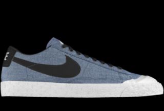 Nike Blazer Low iD Custom Kids Shoes (3.5y 6y)   Blue