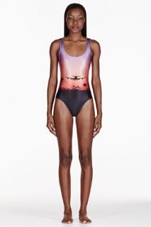 We Are Handsome Coral The Landing One Piece Swimsuit