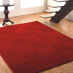 Jovi Home Vivacity Hand tufted Red Wool Rug (4 X 6)