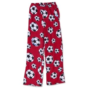 Gemsports Soccer Ball Warm Lounge Pants (Red)