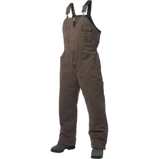 Tough Duck Washed Insulated Overall   S, Chestnut