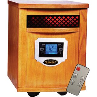 Sunheat Infrared Heater   5118 BTU, Golden Oak, Model# SH 1500LCD