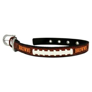 Cleveland Browns Classic Leather Small Football Collar