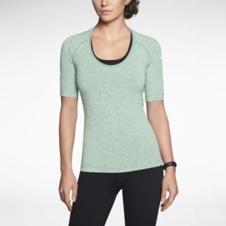 Nike Pro Core Fitted Studio Womens Shirt   Diffused Jade Heather