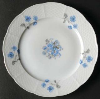 Bohemia Ceramic Rhineland Bread & Butter Plate, Fine China Dinnerware   Blue/Gra