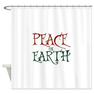  Peace On Earth Shower Curtain  Use code FREECART at Checkout