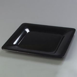 Carlisle 12 Palette Designer Square Plate   Melamine, Black