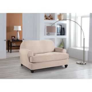 Stretch Fit Loveseat Slipcover Ivory   692 254 01 62 011 01