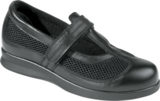 Womens Drew Desiree   Black Calf Combo Diabetic Shoes