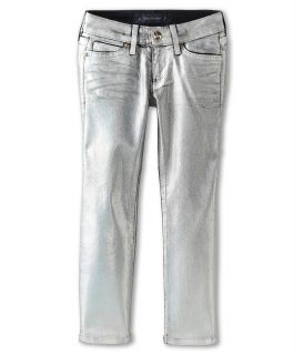 Juicy Couture Kids Saturated Foil Skinny Girls Jeans (White)