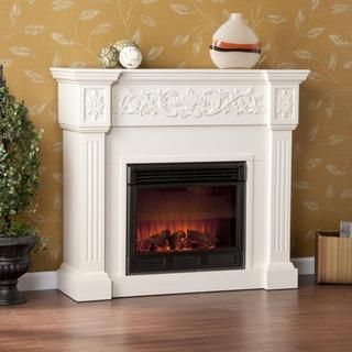 Wellington Ivory Electric Fireplace