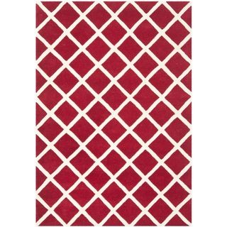 Safavieh Handmade Moroccan Chatham Red Wool Rug (4 X 6)