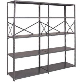 Quantum Heavy Duty 18 Gauge Industrial Steel Shelving   6 Shelves, 48 Inch W x