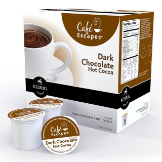 Cafe Escapes Dark Chocolate Hot Cocoa K cups For Keurig Brewers (pack Of 96)