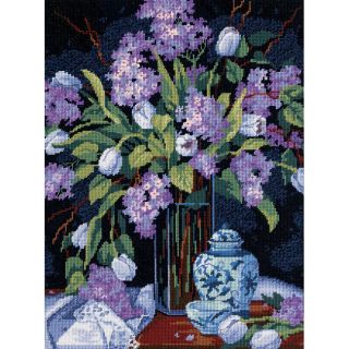 Dimensions Tulips And Lilacs Needlepoint Kit